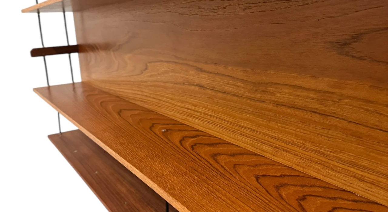 Mid-Century Modern Wall Mounted Shelf by Walter Wirtz for Wilhelm Renz, 1960s